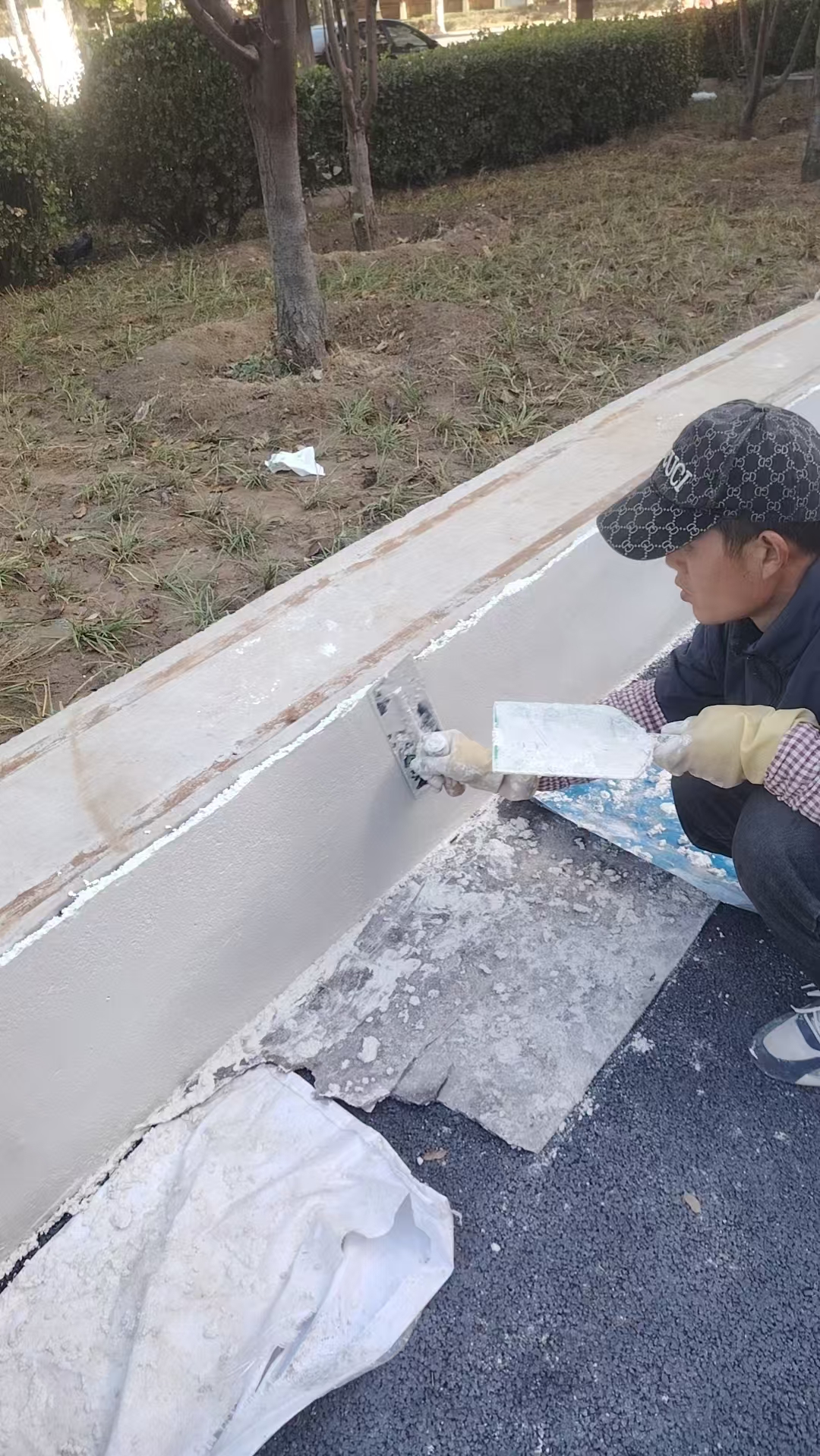 立面摊铺